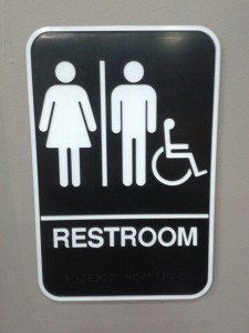 weird cancer symptoms- bathroom sign. Bowel movements