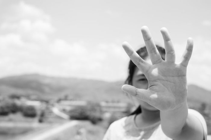 Child at a behavioral health facility.