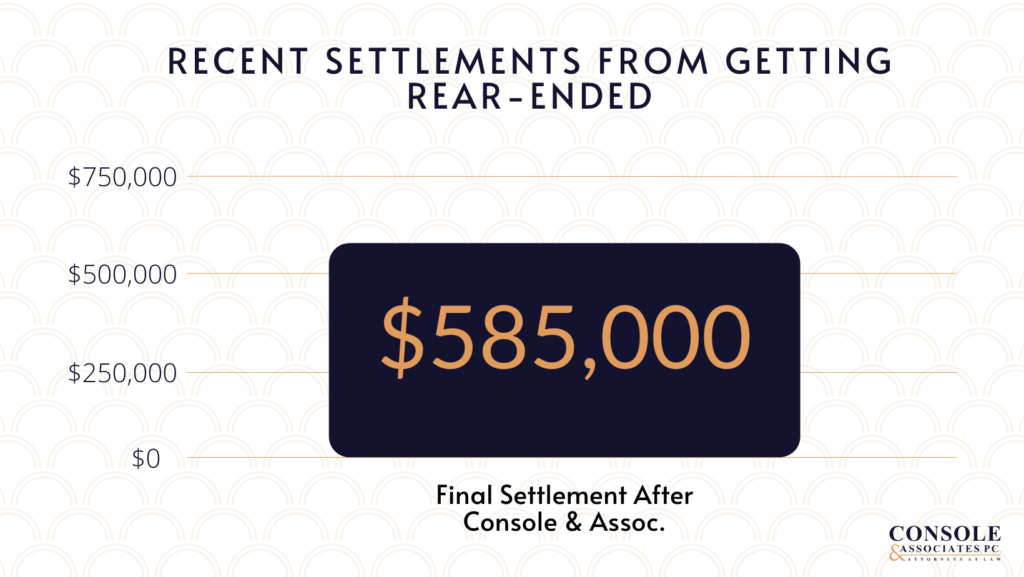 Recent Settlements From Getting RearEnded in New Jersey Case Amounts